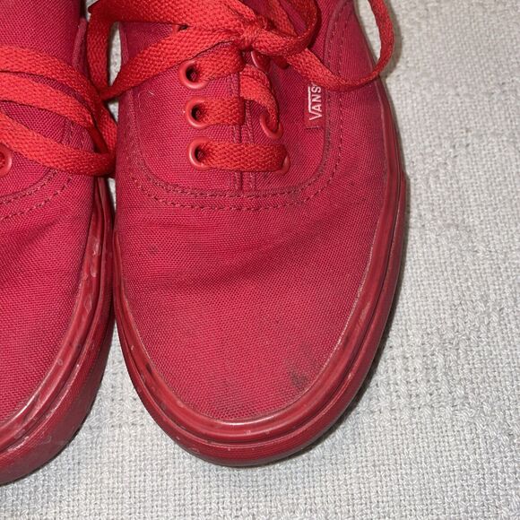 Vans Women’s Skateboard Shoes Size 8.5 M Red Athleisure Outdoors Casual - Picture 9 of 12